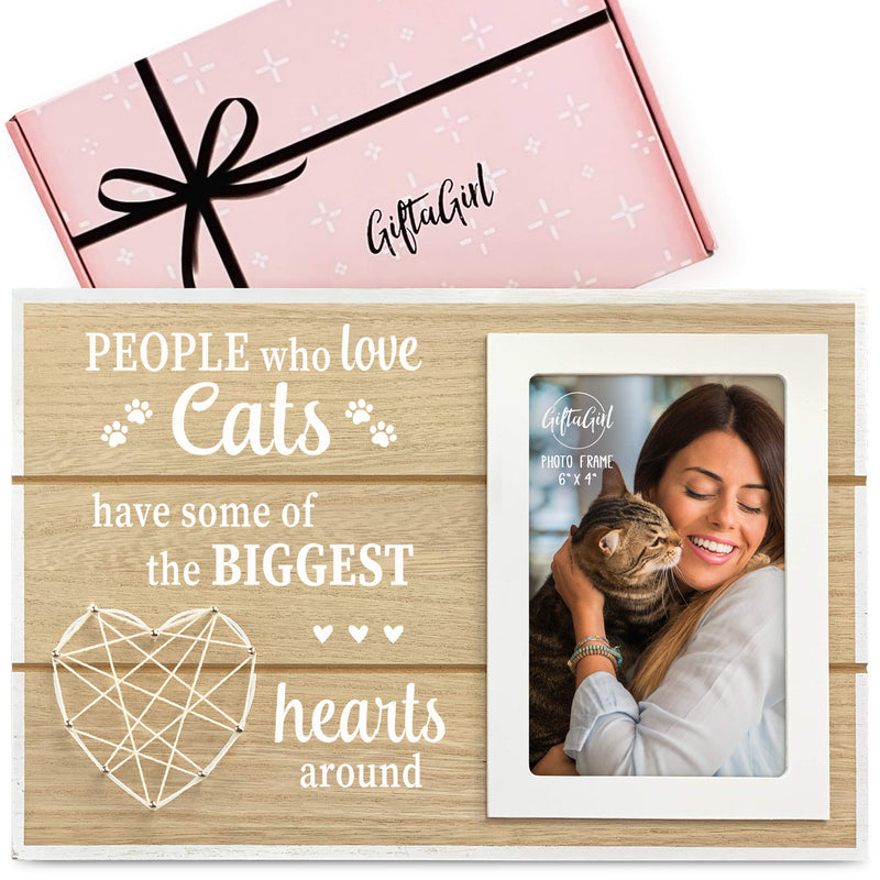  [AUSTRALIA] - GIFTAGIRL Cat Gifts for Cat Lovers - Crazy Cat Lady Gifts or Cat Themed Gifts Like Our Cat Frame, are Great Cat Lover Gifts for Women and Cat Stuff for Cat Lovers. Nice Cat Mom Gifts for Women Cat Quote 1
