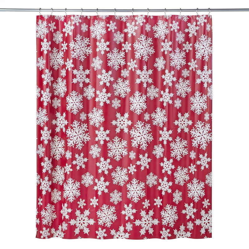  [AUSTRALIA] - SKL HOME by Saturday Knight Ltd. Frosty Red Shower Curtain