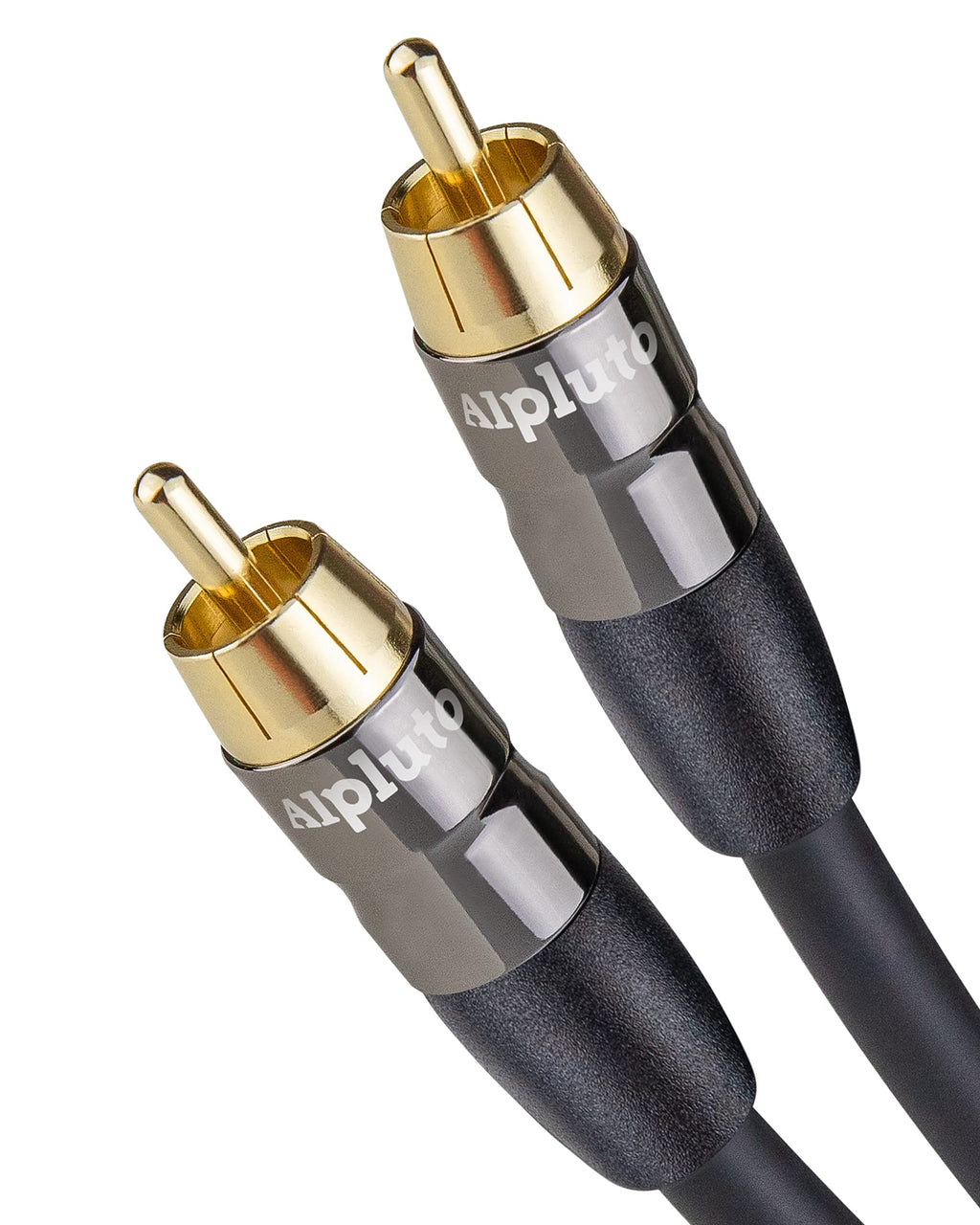 Alpluto Subwoofer Cable (20ft), RCA to RCA Audio Cable,Subwoofer Cable Dual Shielded with Gold Plated RCA to RCA Connectors-Black - LeoForward Australia