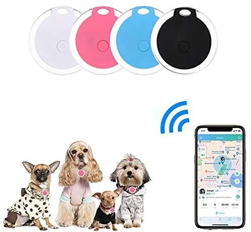 4 Pack Smart Key Finder Locator, GPS Tracking Device for Kids Pets Keychain Wallet Luggage Anti-Lost Tag Alarm Reminder Selfie Shutter APP Control Compatible iOS Android pink - LeoForward Australia