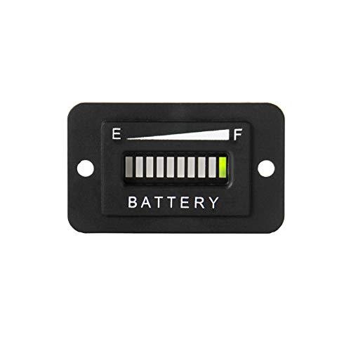 Jayron Lead Acid Battery Indicator Meter Gauge/Waterproof Battery Capacity Meter,Universal LCD Digital Battery Discharge Alert,Use for Golf Cart,Fork Lifts,Star Car,Club Car (36V) 36V - LeoForward Australia