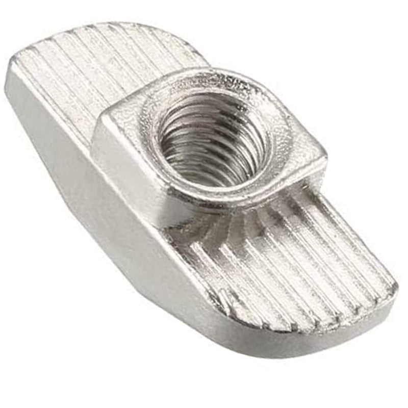  [AUSTRALIA] - 50Pcs 4040 Series M5 T Nuts, T Slot Nut Hammer Head Fastener Nut, Nickel Plated Carbon Steel Nut for Aluminum Profile(4040 Series M5)