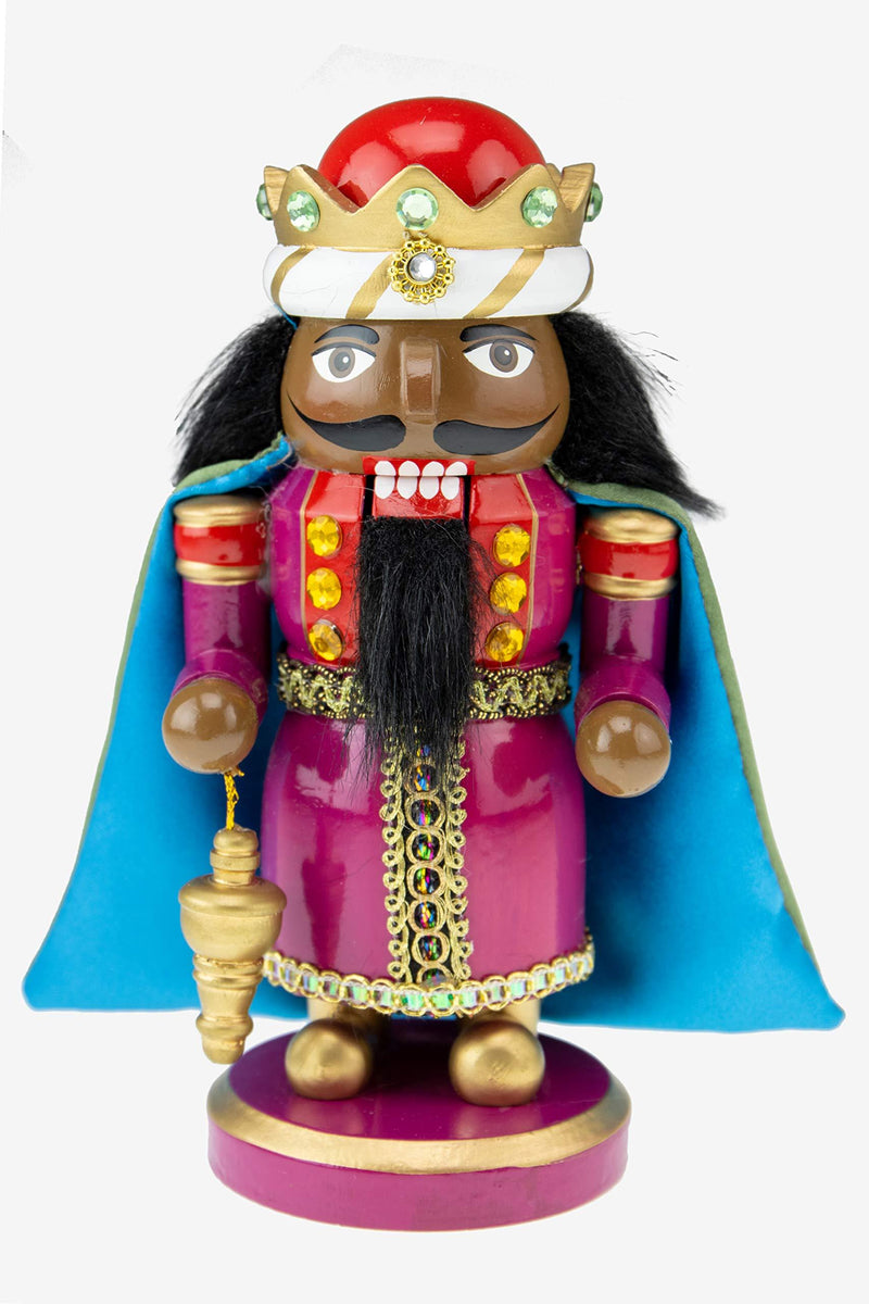  [AUSTRALIA] - Clever Creations Traditional Wooden Scottish Small Wiseman with Frankincense Collectible Nutcracker, Festive Christmas Décor, Perfect for Shelves and Tables, 100% Wood 6" Frankincense