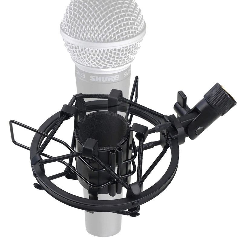  [AUSTRALIA] - SUNMON SM58 Microphone Shock Mount Holder for Reduces Vibration and Noise, Suitable for Shure SM58-LC, SM58-CN Cardioid Dynamic Vocal Mic