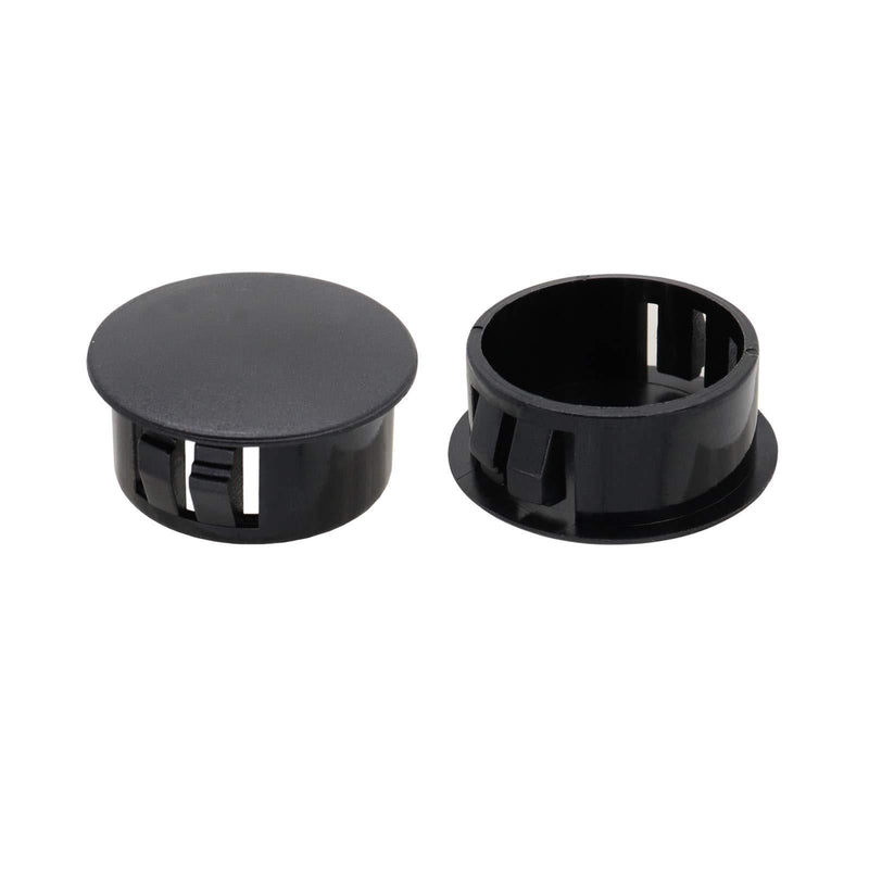 VictorsHome Hole Plugs Plastic 22mm (7/8") Fit for 21.5-22mm Diameter Locking Hole Tube Flush Type Panel Plugs Fastener Cover for Kitchen Cabinet Furniture Black 25 Pcs 22mm(7/8") - LeoForward Australia