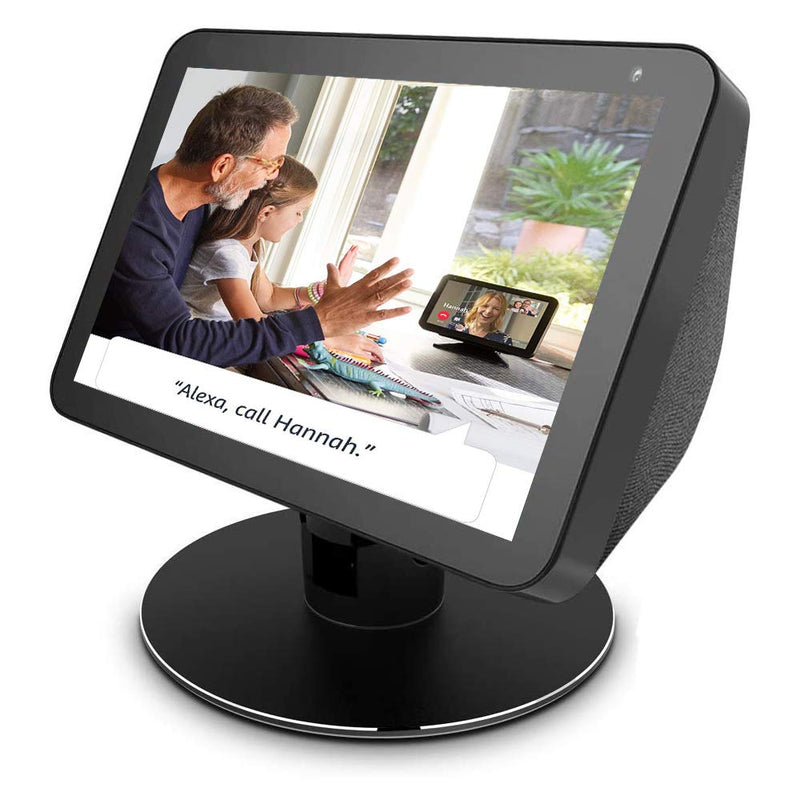 [AUSTRALIA] - Echo Show 8 Adjustable Stand, Stand for Amazon Echo Show 8, Horizontal 360 Rotation Longitudinal Angle Change Echo Show 8 View Black MY012-01