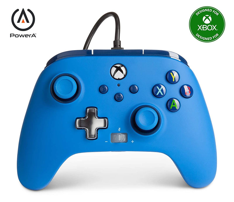  [AUSTRALIA] - PowerA Enhanced Wired Controller for Xbox - Blue, Gamepad, Wired Video Game Controller, Gaming Controller, Xbox Series X|S, Xbox One - Xbox Series X