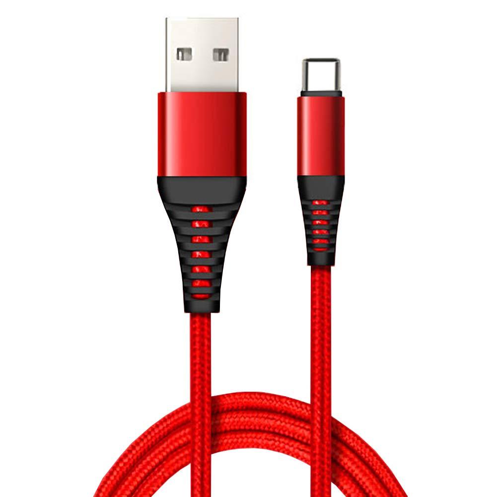 Charging Cable Compatible for Sony Headphones WH1000XM3 WHXB900N, Jabra Elite 75t, 6ft Nylon Braided Replacement USB PC Cord Red - LeoForward Australia