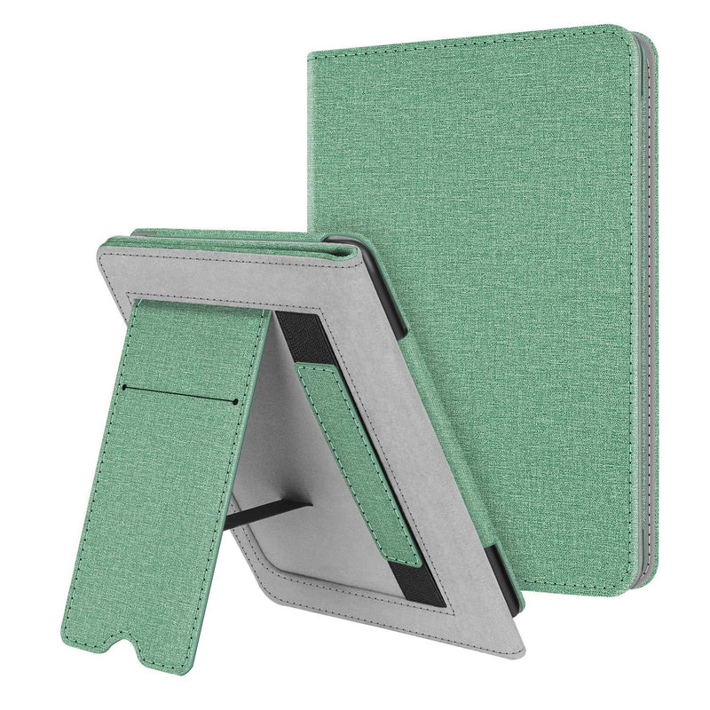  [AUSTRALIA] - Fintie Stand Case for 6" Kindle Paperwhite (Fits 10th Generation 2018 and All Paperwhite Generations Prior to 2018) - Premium PU Leather Sleeve Cover with Card Slot and Hand Strap, Sage