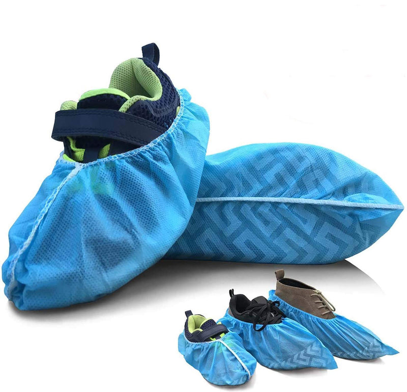  [AUSTRALIA] - ELEpure Shoe Covers Disposable Non Slip for Kids 50Pack (25Pairs) Non-woven Fabric Stretchable Durable - Fit US Children's 8-13.5/1-4 Blue(Small) Small