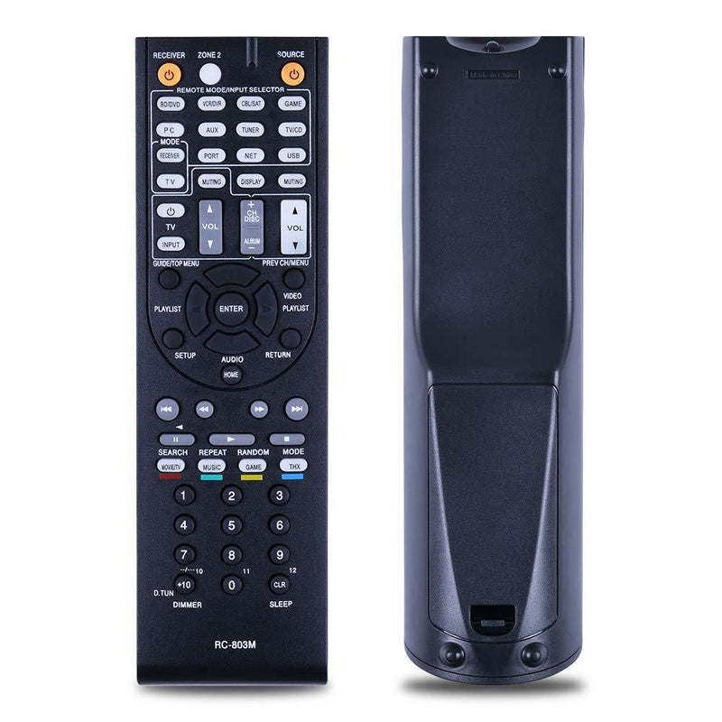 The New RC-803M RC803M Replacement for ONKYO AV Receiver Replaces The New Remote Controller. Suitable for TX-NR609 TX-NR609B HT-S7409 HT-S8409 - LeoForward Australia