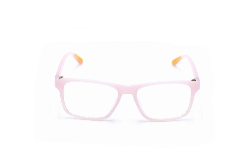  [AUSTRALIA] - GlamBaby Hayes Glasses - Blue Light Blocking Glasses for Kids - Durable Computer Glasses for Kids - Blue Light Eye Protection Glasses - Coated Protective Glasses for Kids - 48x15x125, Light Pink