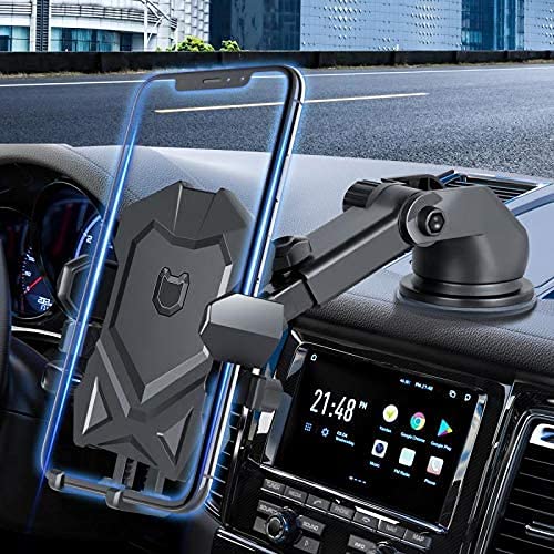  [AUSTRALIA] - Manords Car Phone Mount Holder for Dashboard Windshield Compatible with All iPhone & Android Cell Phones, Black