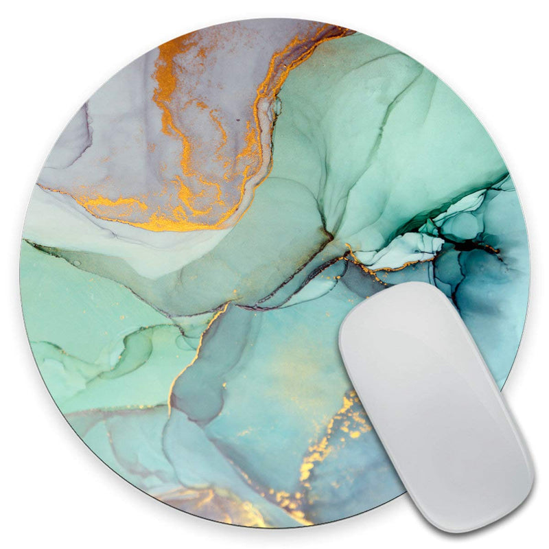  [AUSTRALIA] - Amcove Office Desk Accessories, Colorful Abstract Painting Background Mouse pad, Abstract Paint Art Marble Mouse Pad, Office Decor for Men Women, Office Gifts, Desk Decor,Round Mousepad