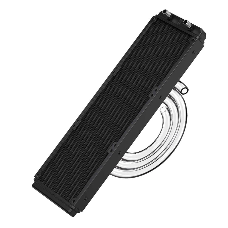  [AUSTRALIA] - Clyxgs Water Cooling Radiator, 12 Pipe Aluminum Heat Exchanger Radiator with Tube for PC CPU Computer Water Cool System DC12V 360mm