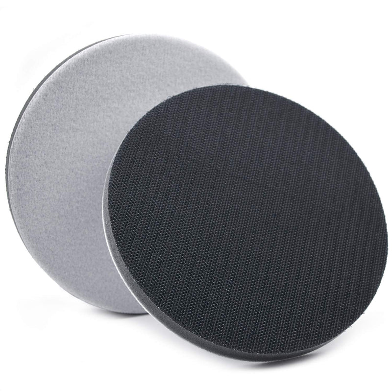  [AUSTRALIA] - POLIWELL 6 Inch (150mm) Interface Pad Hook and Loop Soft Sponge Cushion Buffing Pads, 2 Pack Interface Pads