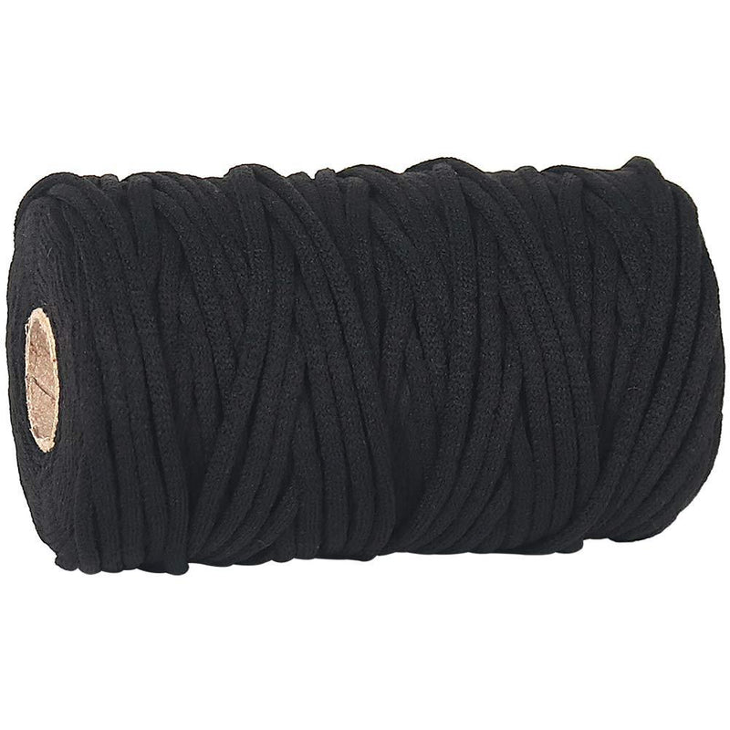 Soft Black Elastic Cord String 1/8 inch 109 Yard for Mask Making, 3mm Round Stretchy Band Rope for Homemade Ear Loops Sewing DIY Crafts - LeoForward Australia