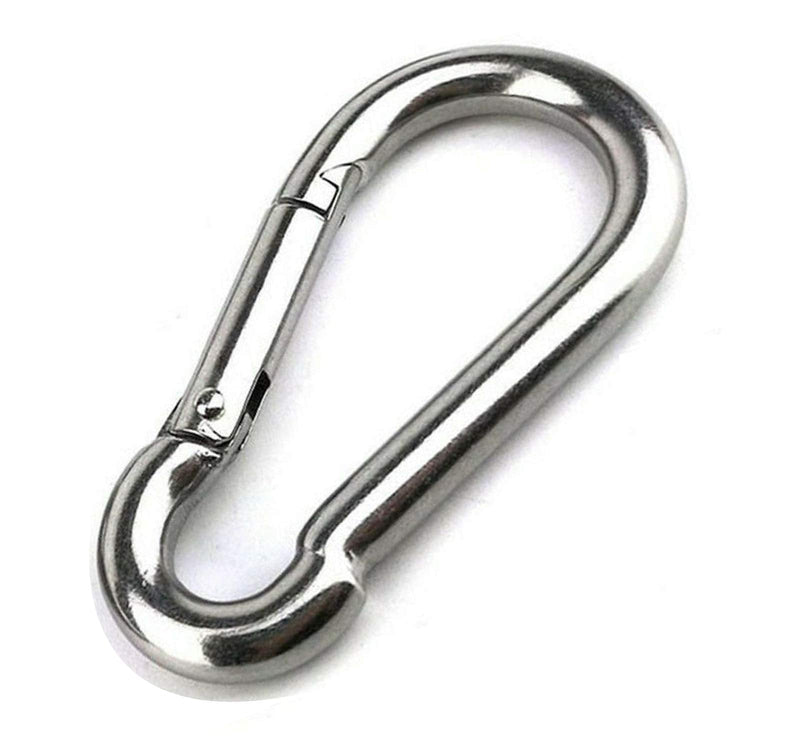  [AUSTRALIA] - Large Carabiner Clip,5-1/2 Inch Heavy Duty Stainless Steel Spring Snap Hook for Outdoor Living,Gym,Boating,Hammock