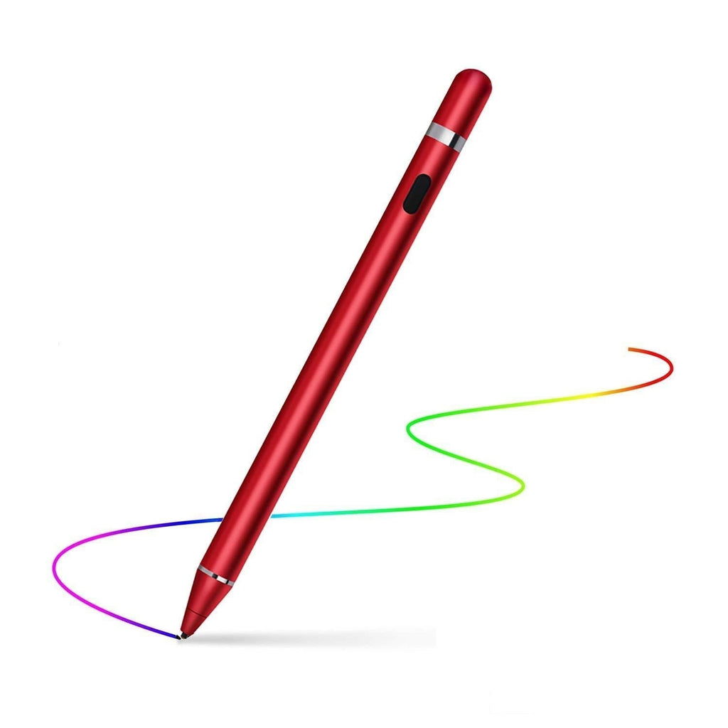 Stylus Pens for Touch Screens,Stylus Pencil Compatible for Apple,Active Pencil Smart Digital Pens Fine Point Stylist Compatible with iPhone iPad Pro Air Mini and Other Tablets (Red) Red - LeoForward Australia