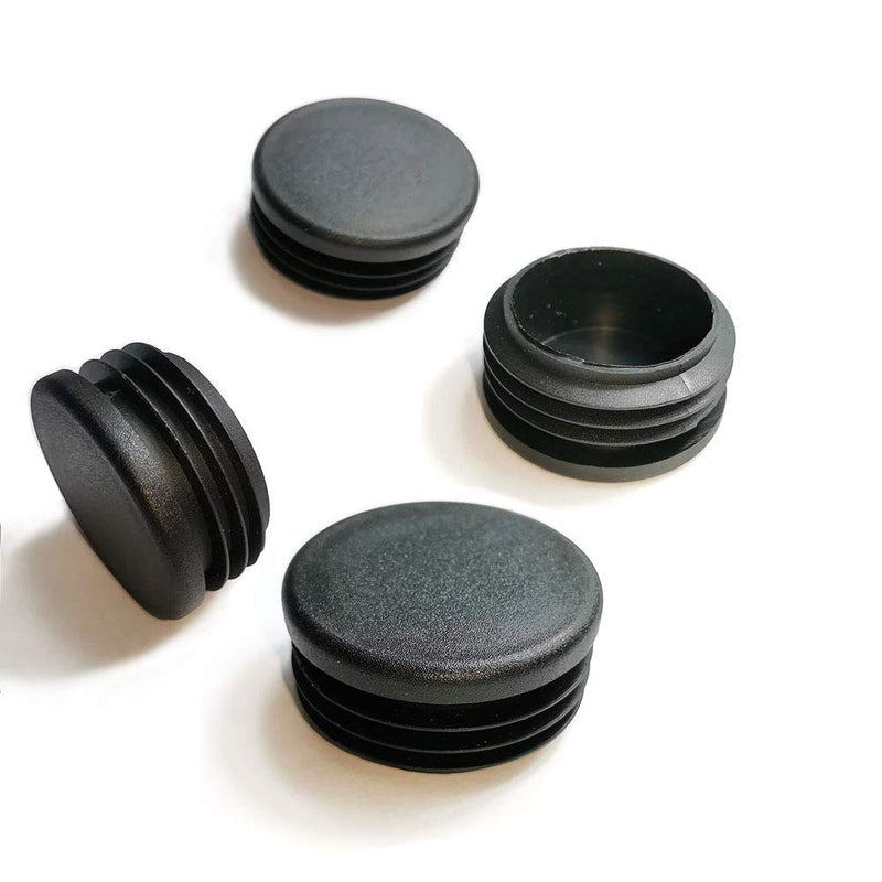  [AUSTRALIA] - CaSuTong 4 Pack 1 1/2 Inch Round Plastic Plug, Pipe Tubing End Cap, Glide Insert Furniture Finishing Plug for Round Metal Tube