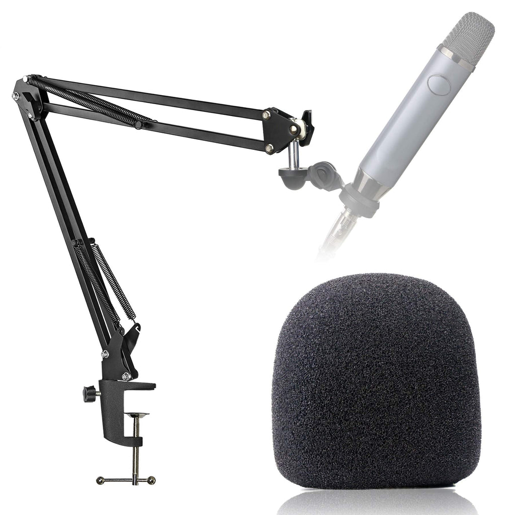  [AUSTRALIA] - Blue Ember Boom Arm Stand with Pop Filter - Mic Stand with Foam Cover Windscreen for Blue Ember Microphone by YOUSHARES