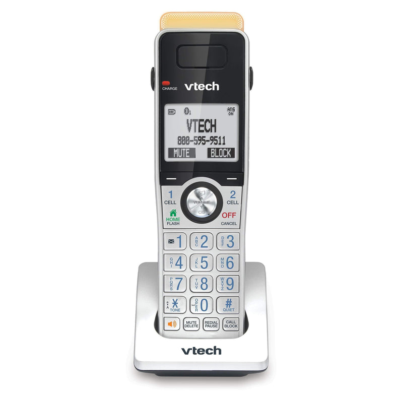  [AUSTRALIA] - VTech IS8101 Accessory Handset for IS8151 Phones with Super Long Range up to 2300 Feet DECT 6.0, Call Blocking, Connect to Cell, Headset jack, Belt-clip, Power backup, Intercom and Expandable to 12 HS Accessory Handset with Super Long Range