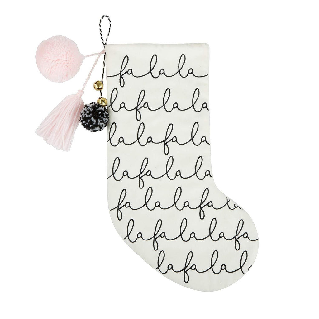  [AUSTRALIA] - Stephan Baby Wool Felt Keepsake Christmas Stocking, Fa La La