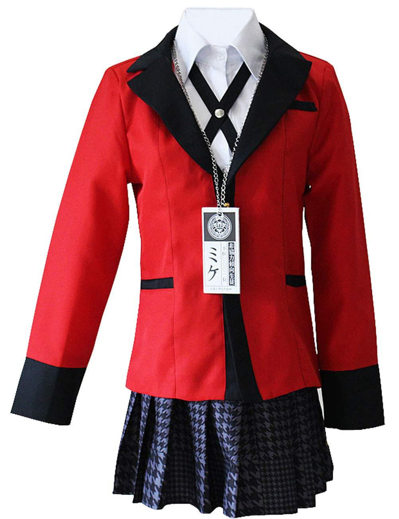 Yumeko Jabami Costume School Uniforms Anime Cosplay Party Full Set Large - LeoForward Australia