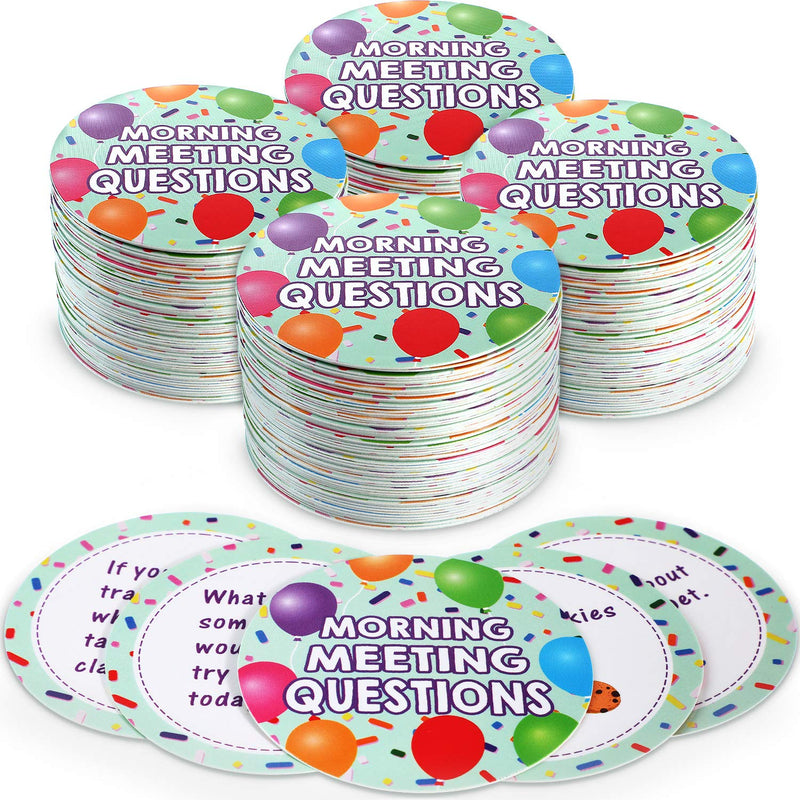  [AUSTRALIA] - 50 Morning Meeting Chips Questions Cards for Students, Classroom Questions Ideas Cards Conversation Starter for Classroom Icebreaker Activity Improve Communication Listening Vocabulary Skill Supplies