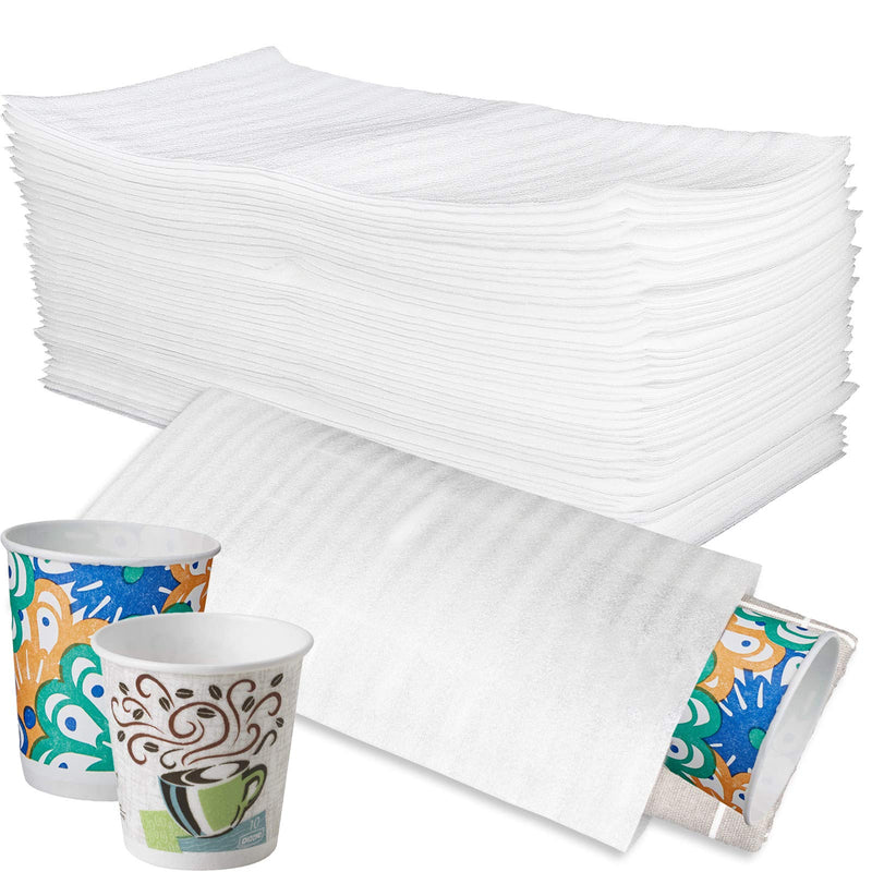  [AUSTRALIA] - 50 Pack Cushion Foam Pouches, 6.3" X 11.8" Foam Wraps Cup Pouches for Fragile Items Mug, Glasses, China and Dishes, Packing Cushioning Supplies 50PCS 6.3" X 11.8" Foam Pouches
