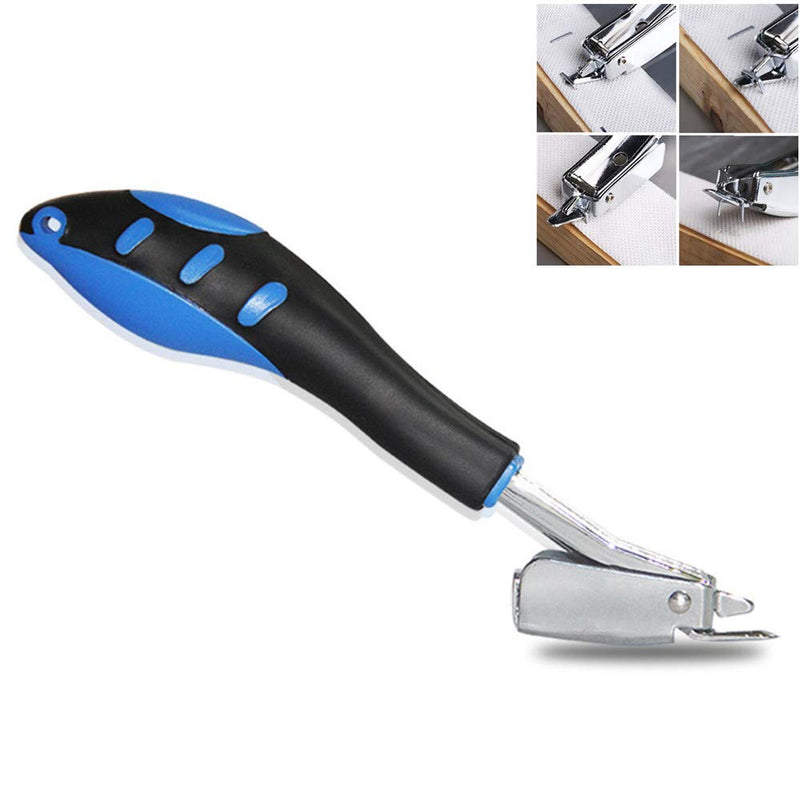  [AUSTRALIA] - Staple Remover Upholstery Construction Heavy Duty Tack Lifter Office Claw Tools, Strength Staple Puller Removing All Kinds of Staples for Furniture Floor Wooden Case Carton Photo Frame Carpet (Blue)