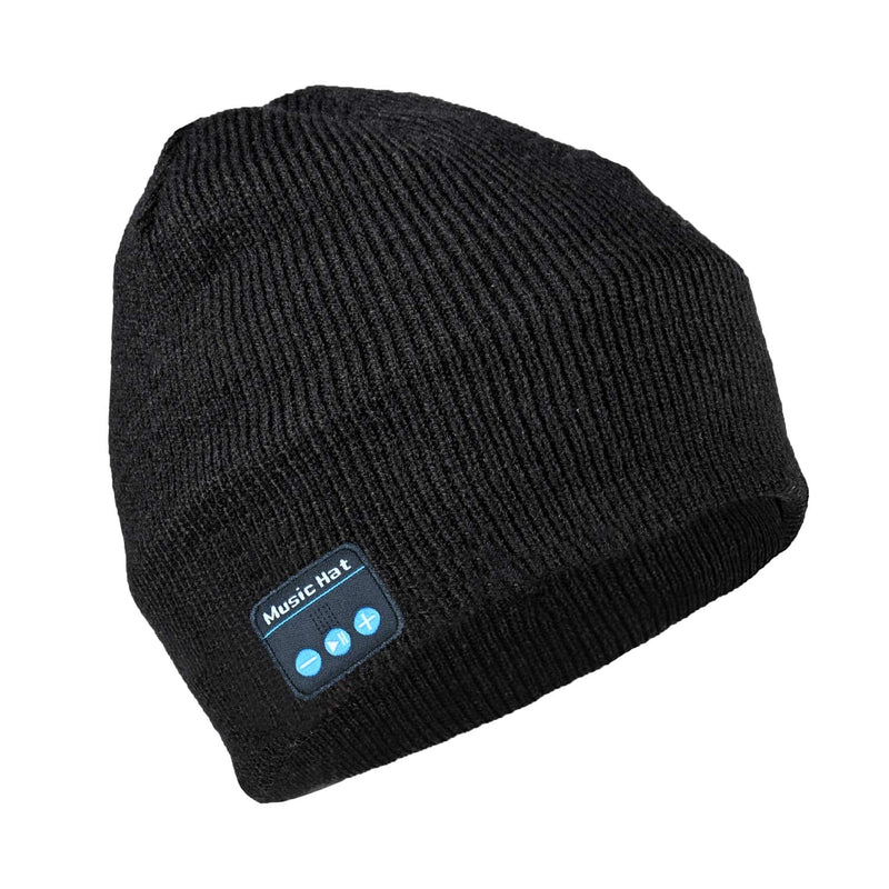 Bluetooth Beanie, with Detachable Built-in Microphone and Stereo Speakers, Bluetooth 5.0 for Outdoor Warmth-Unisex (Black) - LeoForward Australia