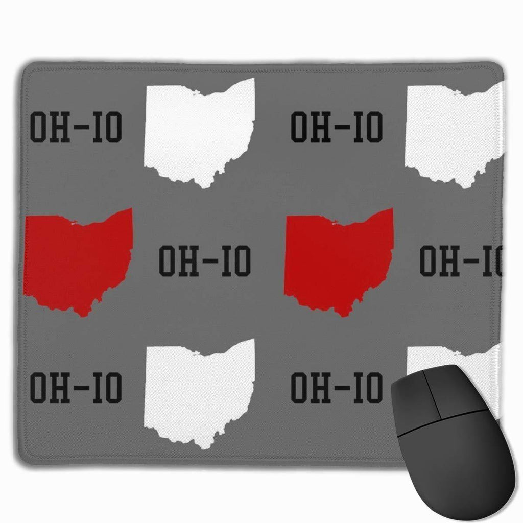 Mouse Pad State Map Grey Gray White Red Cute Anti-Slip Mousepad Gaming Mouse Mat Pads with Stitched Edge Cute Funny Personalized Custom for Working Game Office Study PC Computers State Grey Gray White Red Cute - LeoForward Australia