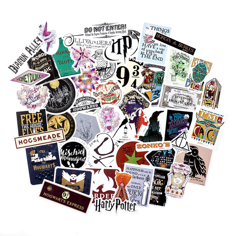 Conquest Journals Harry Potter Wizarding World Vinyl Stickers, Set of 50, Indoor and Outdoor Use, Waterproof and UV Resistant, Great for All Your Gadgets, Potterfy All The Things - LeoForward Australia