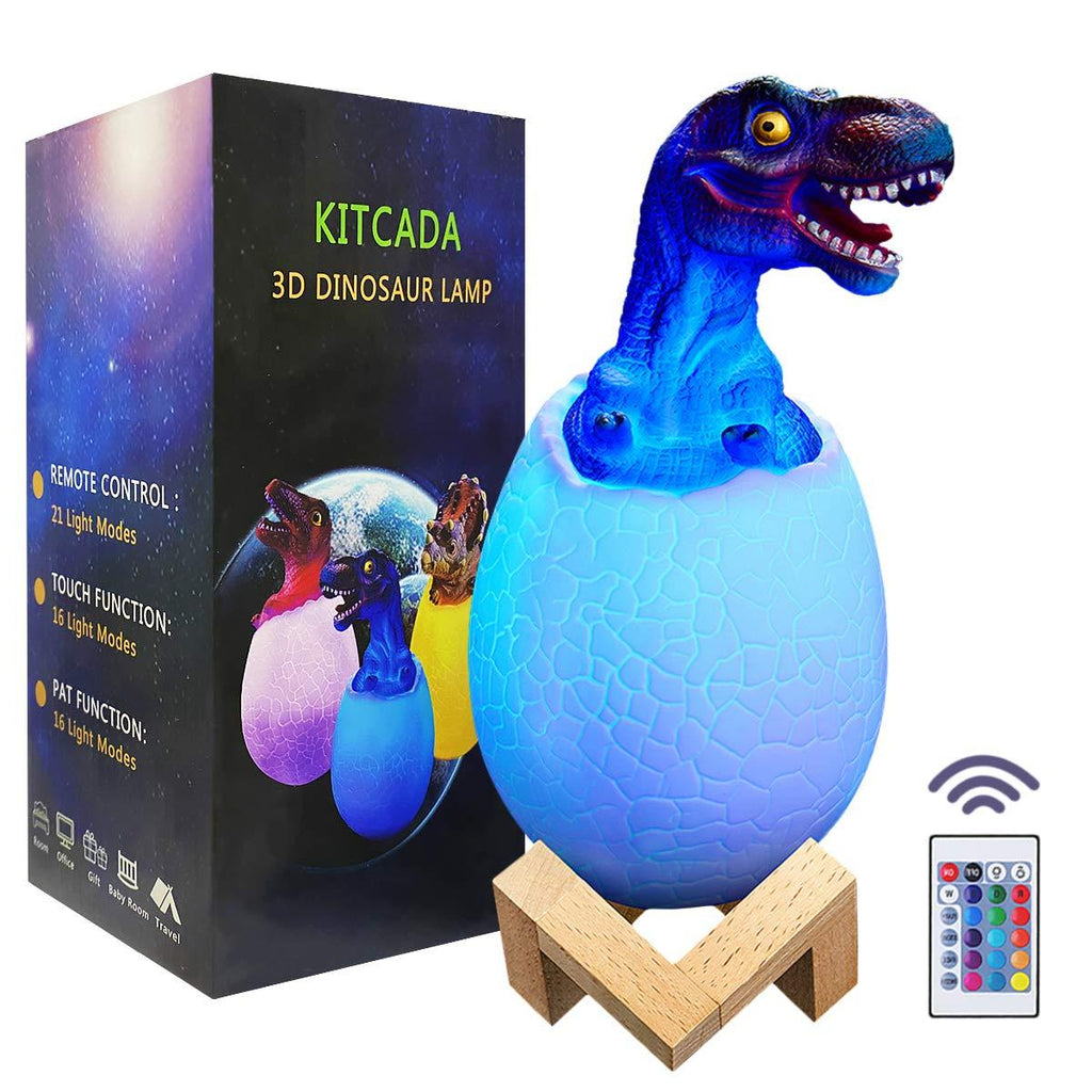  [AUSTRALIA] - Dinosaur Toys 3D Dinosaur Night Light for Boys,with Remote&Touch Control Function and 16 Colors Changing,Dinosaur Lamp for Boys Room,Boys Night Lights for Bedroom,Dinosaur Gifts for Christmas&Birthday Dinosaur-16 Colors