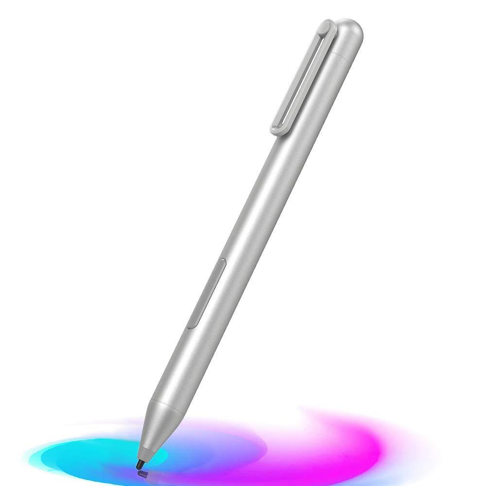 MoKo Stylus Pen for Surface, Surface Stylus Pen for Surface Pro 7/6/5/4/3/X, Surface Go 2/Go, Surface Laptop 4/3/2/1, Surface Book 3/2/1,Studio 2/1, Stylus Pencil with 1024 Pressure Sensitivity,Sliver Silver - LeoForward Australia