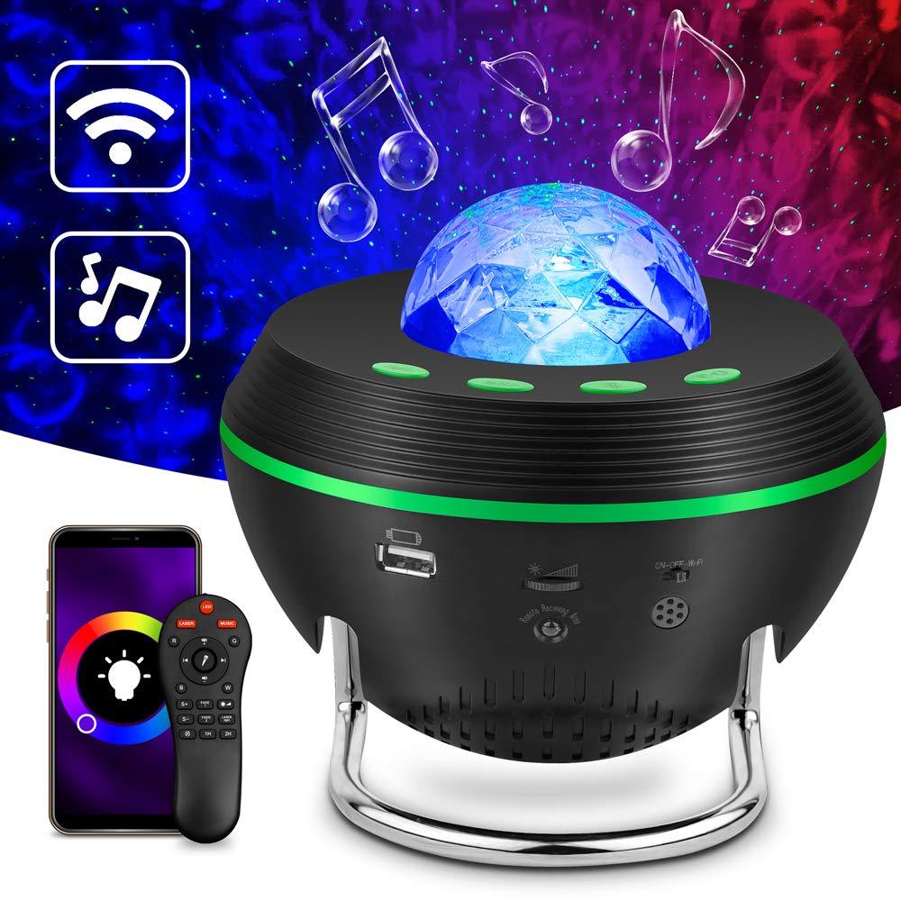  [AUSTRALIA] - Galaxy Projector for Bedroom,GoLine Star Light Projector, Ocean Projector Night Light with Bluetooth Speaker Echo Alexa for Party Room,Best Christmas Birthday Gifts for Men Women Kids Babies.