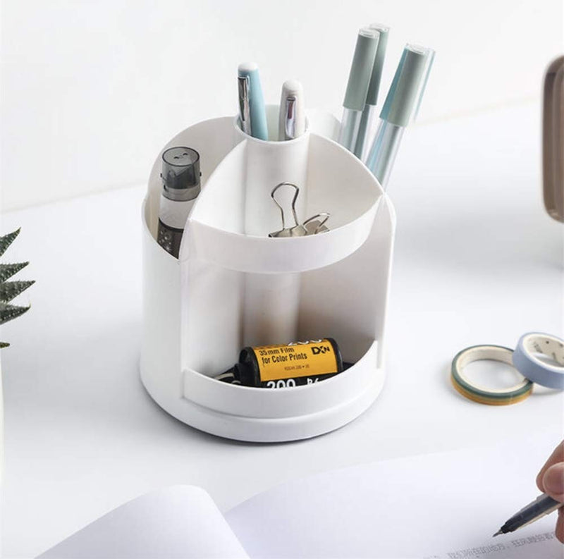  [AUSTRALIA] - Rotating Pen Holder, Office Pen Holder and Office Supplies Accessories, Heavy-Duty Non-Slip Office Creative Decoration