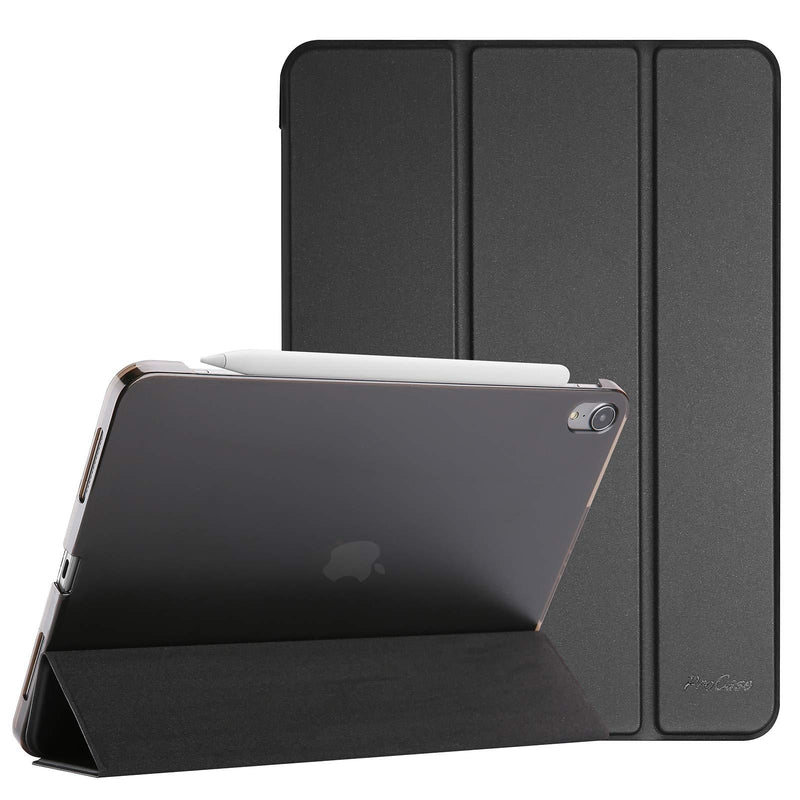 [AUSTRALIA] - ProCase iPad Air 4 Case 10.9 Inch 2020 iPad Air 4th Generation Case A2316 A2324 A2325 A2072, Slim Stand Hard Back Shell Protective Smart Cover Cases for iPad Air 10.9" 4th Gen 2020 -Black Black