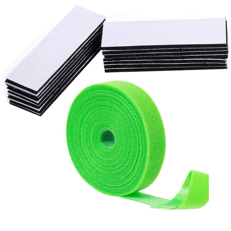  [AUSTRALIA] - 12 Pack Hook and Loop Mounting Tape + 16.5 FT Reusable Cable Management Fastening Straps for Home Office Kitchen Use