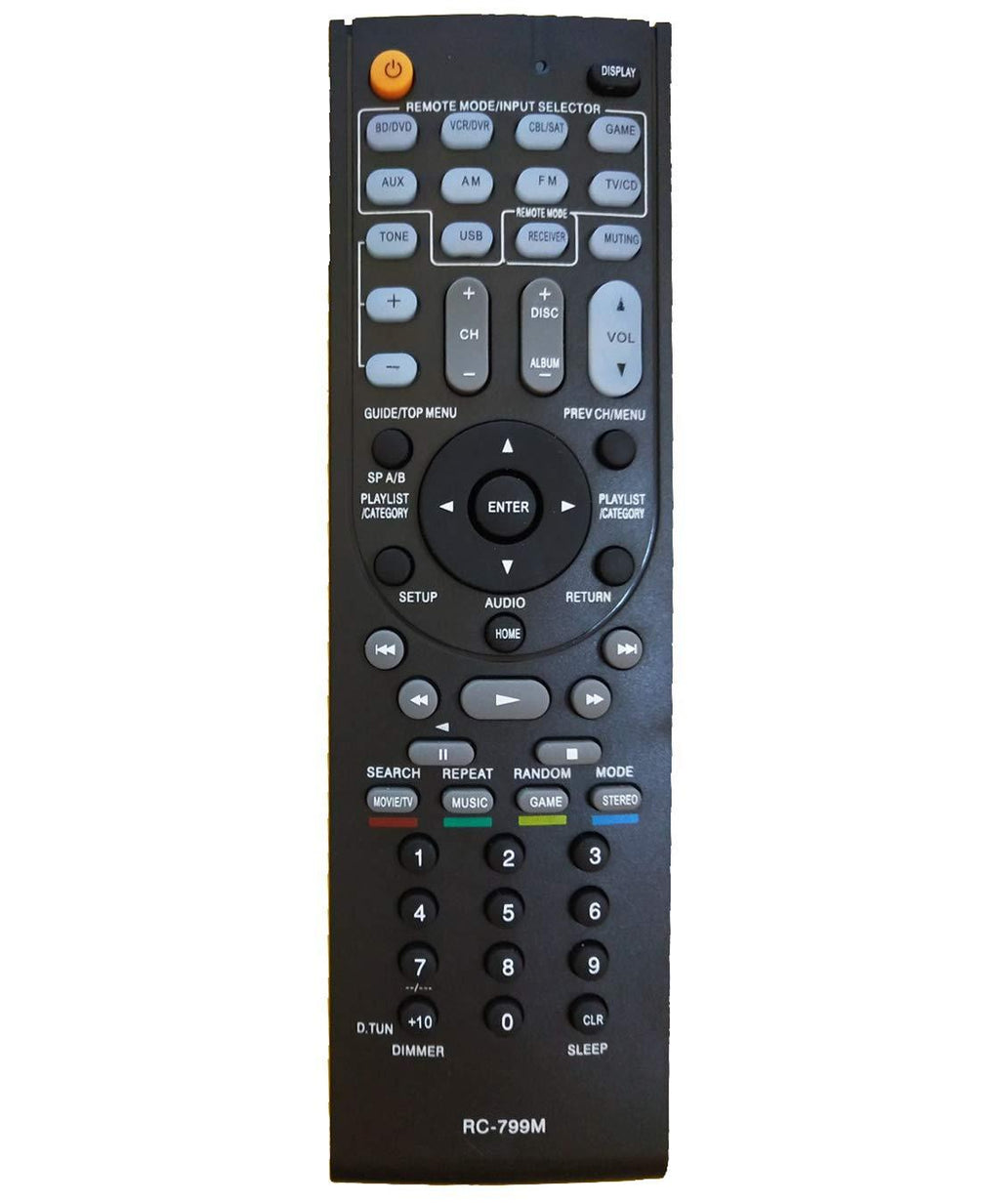 AIDITIYMI RC-799M Remote Replace for Onkyo AV Receiver Home Theater HT-R548 HT-R391 HT-S3500 HT-RC330 - LeoForward Australia