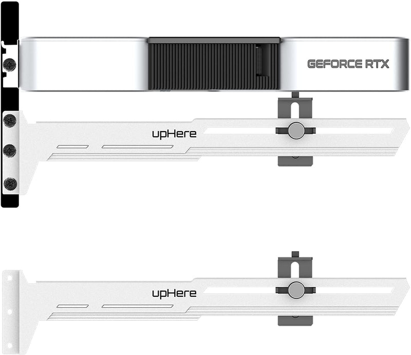  [AUSTRALIA] - upHere G276WT White Graphics Card GPU Brace Support Video Card Sag Holder/Holster Bracket,Adjustable Length and Height Support,G276WT