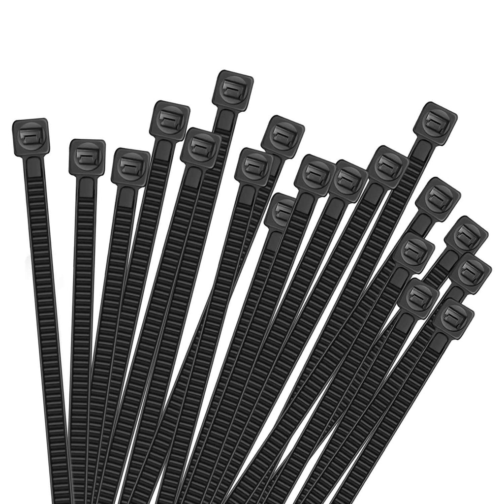  [AUSTRALIA] - TEVADO 100 Pack Cable Zip Ties Heavy Duty 12 Inch, Premium Plastic Wire Ties with 50 Pounds Tensile Strength, Multi-Purpose Self-Locking Black Nylon Zip Ties for Indoor and Outdoor