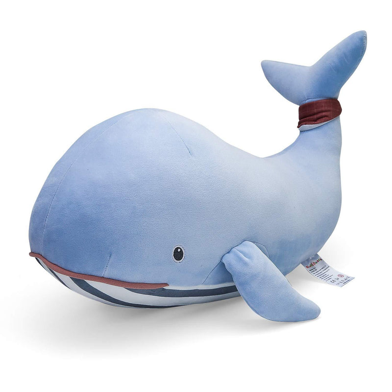  [AUSTRALIA] - Niuniu Daddy Stuffed Animal Whale Plush Toy Pillow for Kids 23In Kawaii Soft Cuddly Stuffed Animal Pillow Gift for Girls Boys… Whale-Blue