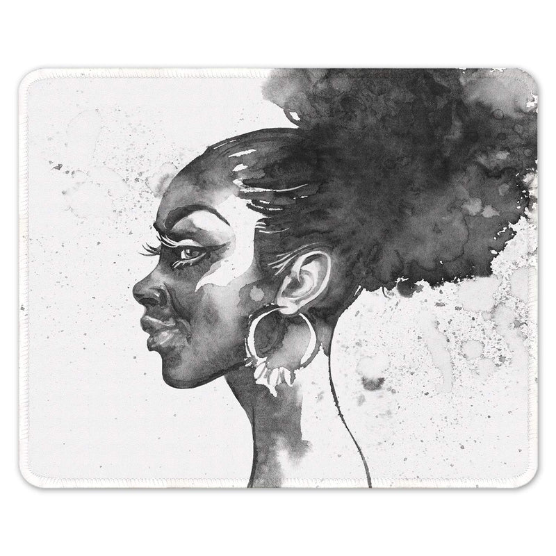  [AUSTRALIA] - Auhoahsil Mouse Pad, Square Great Women Theme Anti-Slip Rubber Mousepad with Stitched Edges for Office Gaming Laptop Computer, Pretty Custom Design, 11.8" x 9.8", Watercolor Painting Elegant Women The Great Women