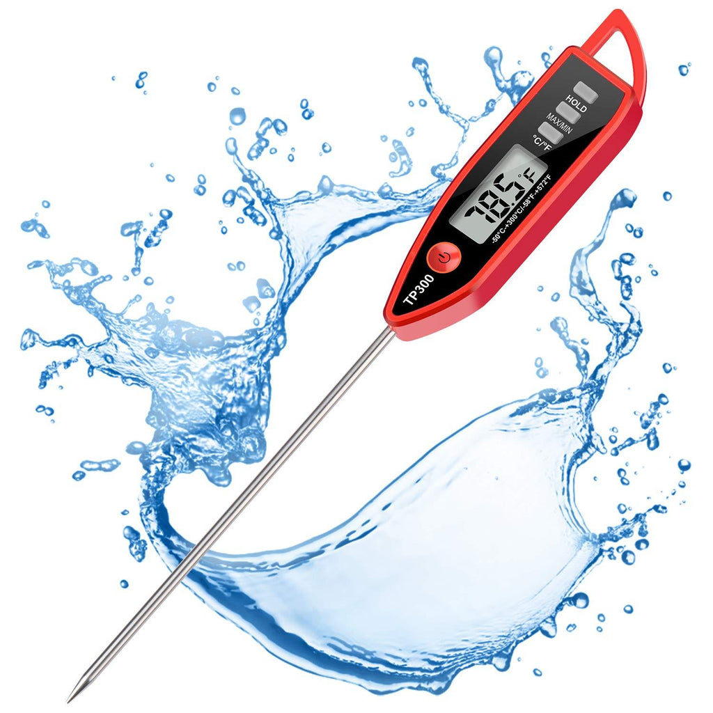  [AUSTRALIA] - Instant Read Meat Thermometer Food Thermometer Cooking Thermometer Kitchen Candy Thermometer with Fahrenheit/Celsius(℉/℃) Switch for Oil Deep Fry BBQ Grill Smoker Thermometer by AikTryee