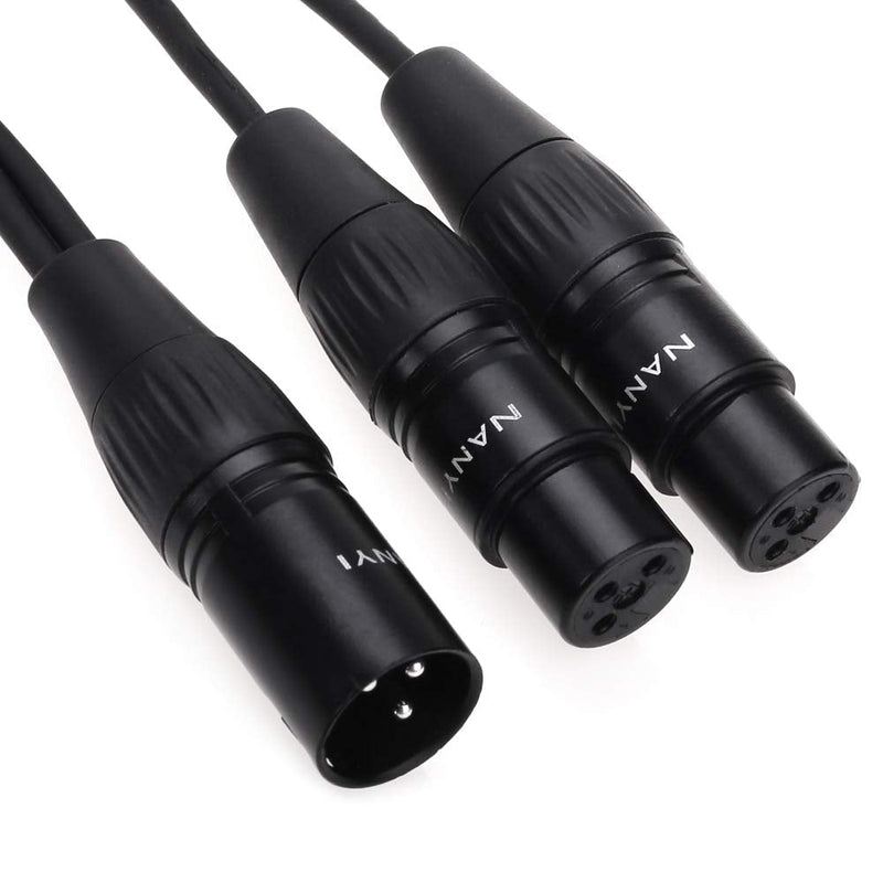  [AUSTRALIA] - NANYI XLR Splitter Microphone Cable XLR to XLR Patch Cables 3-Pin XLR Male to Dual XLR Female Y Cable Adaptor mic Cable DMX Cable Patch Cords -10FT XLR 1Male To 2Female-10FT