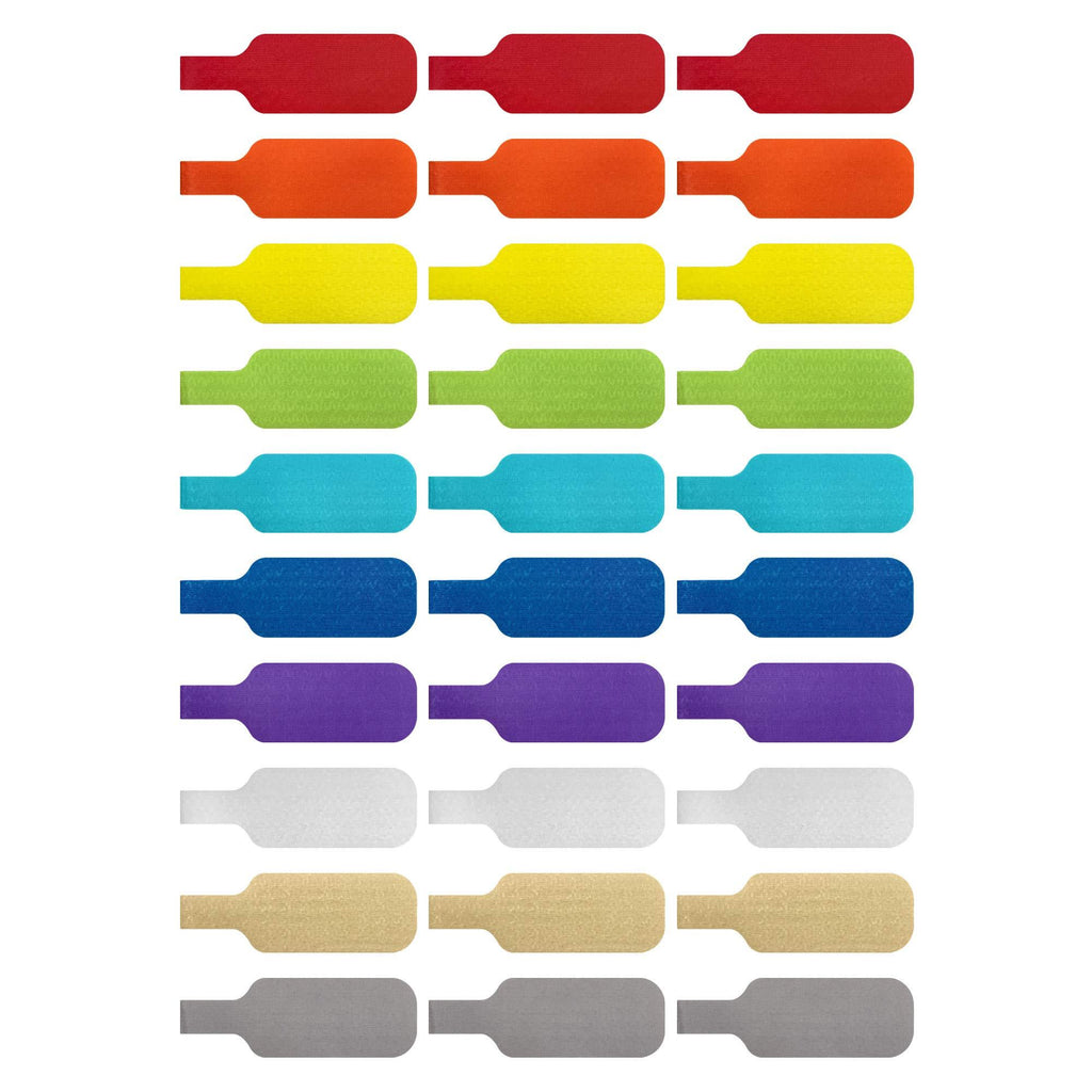 Cable Labels by Wrap-It Storage, Medium, Multi-Color (30-Pack) Write On Cord Labels, Wire Labels, Cable Tags and Wire Tags for Cable Management and Organizer for Electronics, Computers and More Assorted Colors - LeoForward Australia