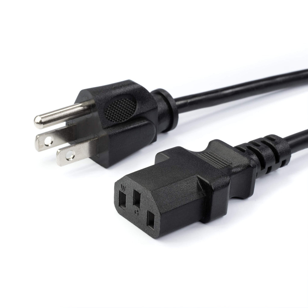  [AUSTRALIA] - AC Power Cord (3 Prong) - 4 Feet, Black - Premium Quality Copper Wire Core - Computer, Medical, Server & Desktop - NEMA 5-15 to C13 / IEC 320 - UL Listed Power Cable 4 Feet (1.2 Meter)