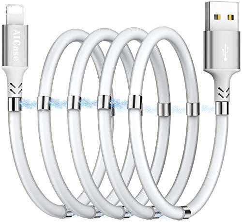 Magnetic Charging Cable,(3FT) Super Organized Charging Magnetic Absorption Nano Data Cable for Phone 11/XS/XS Max/XR/X/8/8 Plus/7/7 Plus/6s/6s Plus/6/6 Plus/SE/5s/5c/5/Pad/Pod - LeoForward Australia
